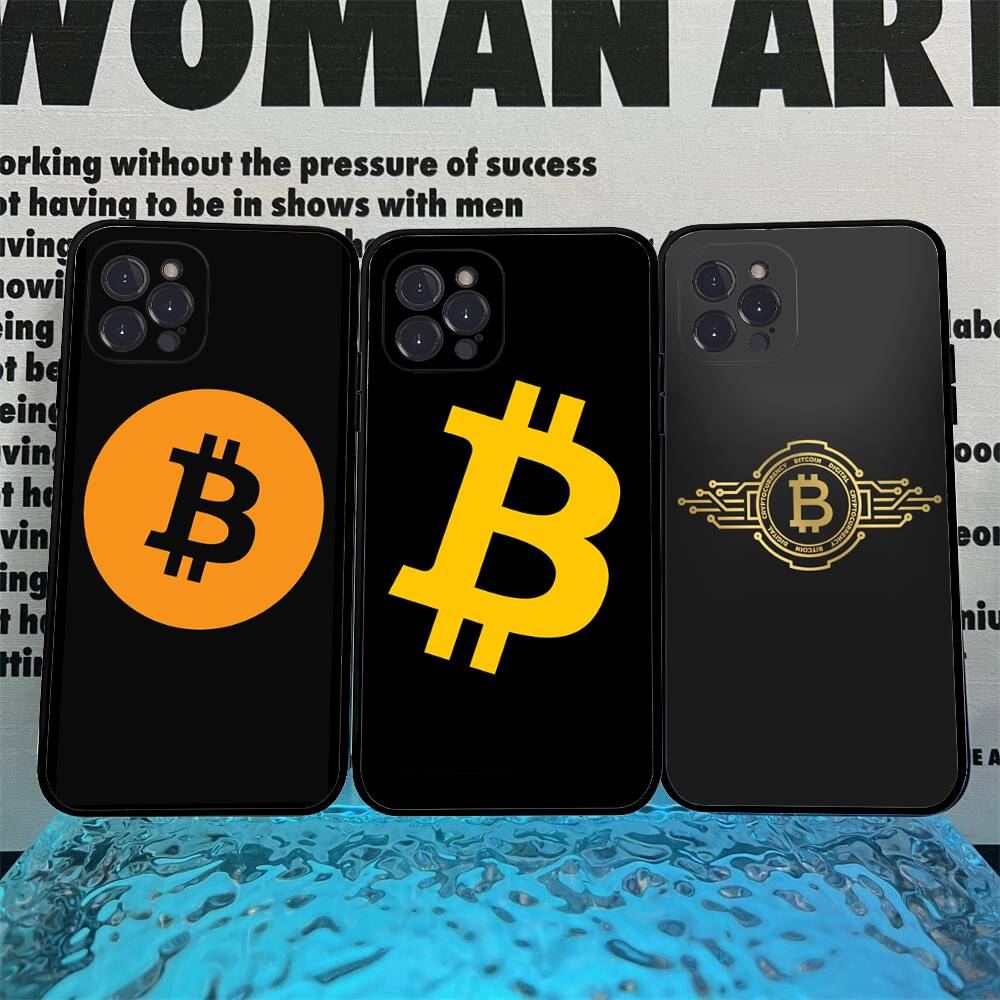 Роскошный чехол для телефона Bitcoin для iPhone 16 15 8 7 6 6S Plus X SE XR XS 14 11 12 13 Mini Pro Max