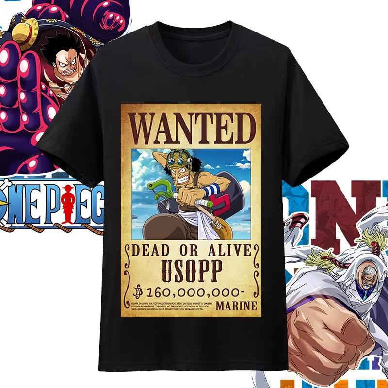 Хлопковая футболка оверсайз с принтом персонажей аниме One Piece для мужчин и женщин, удобная, в стиле Y2K, детская одежда, летний тренд, футболки