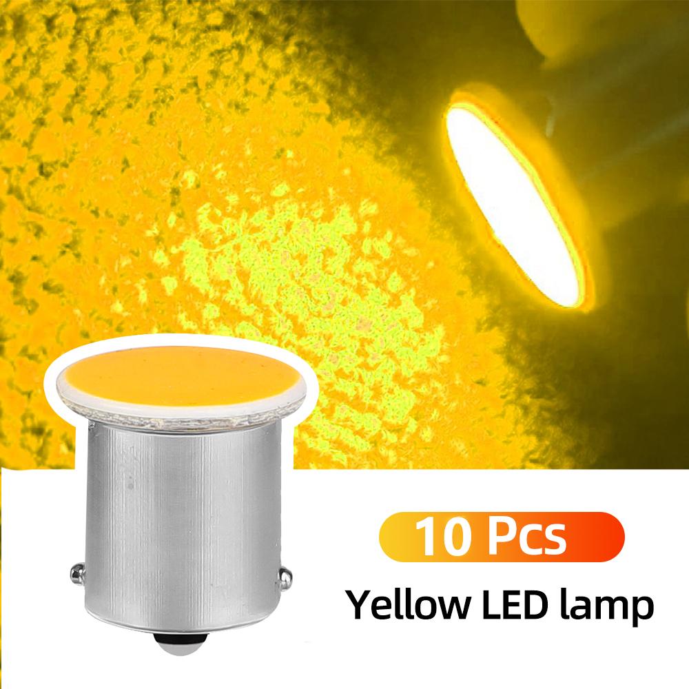 10 шт. автомобильные светодиодные фонари 1156 BA15S автомобильные светодиодные лампы 12 В/24 В автомобильные лампы заднего хода поворотные стояночные мотоциклетные стоп-сигналы освещение салона автомобиля