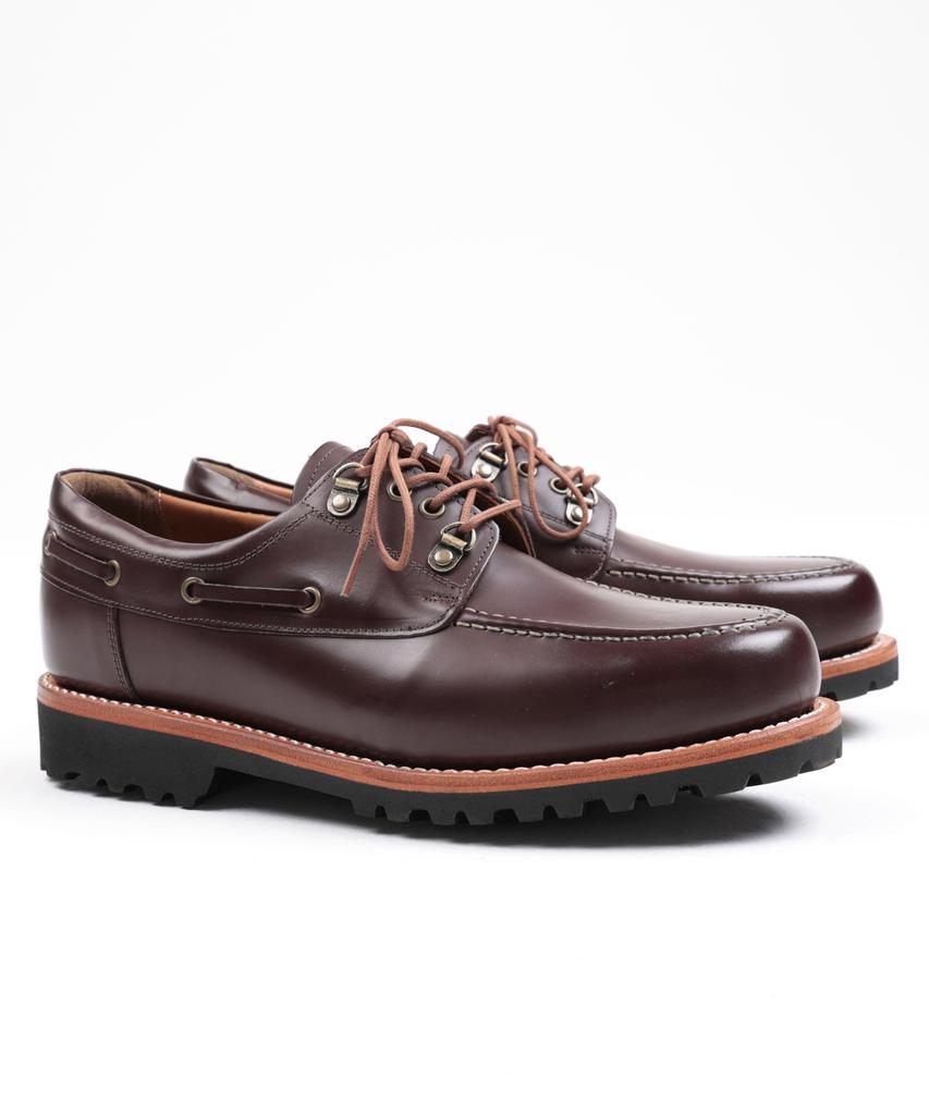Brenowelt 580 Burgundy Box Boat Shoes Vibram Goodyear Welt