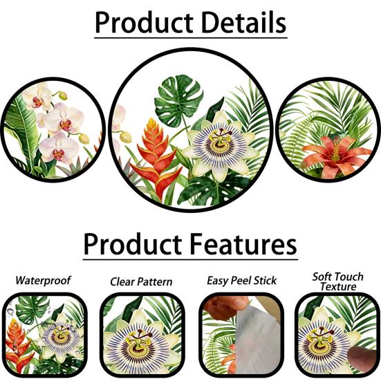 Green Potted Plants Stickers Wall Stick Floral Peel And Plants Vines Wall