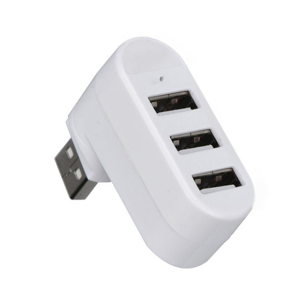 PC Laptop Data Transfer Mini Rotatable 3 Ports USB 3.0 Hub Splitter Box Adapter