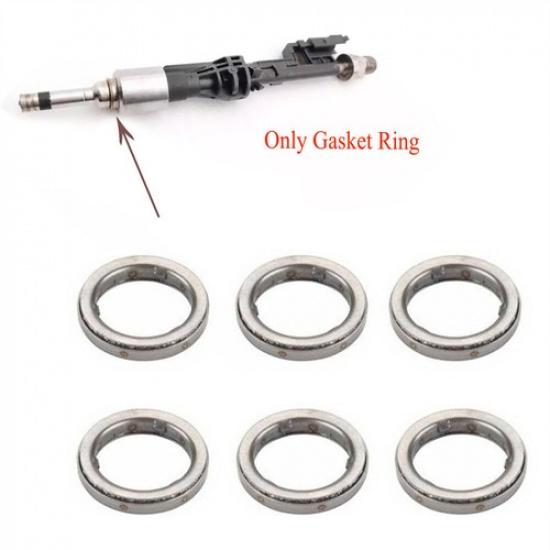 6x Decoupler Element Solenoid Injector O-Rings Sealing Ring For BMW 13537577649