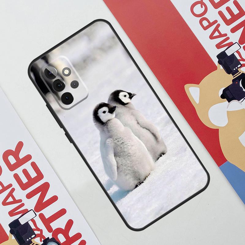 Чехол с пингвином, снег, арктическое животное, милый, для Samsung Galaxy A06 A16 A36 A56 A55 A35 A33 A53 A13 A23 A17 A54 A34 A14 A52 A32 A15