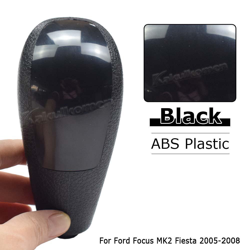 Высококачественный рычаг переключения передач для Ford Focus MK2 Fiesta 2005 2006 2007 2008 2009 2010 2011-2014 Черный / Хром / Углеродное волокно