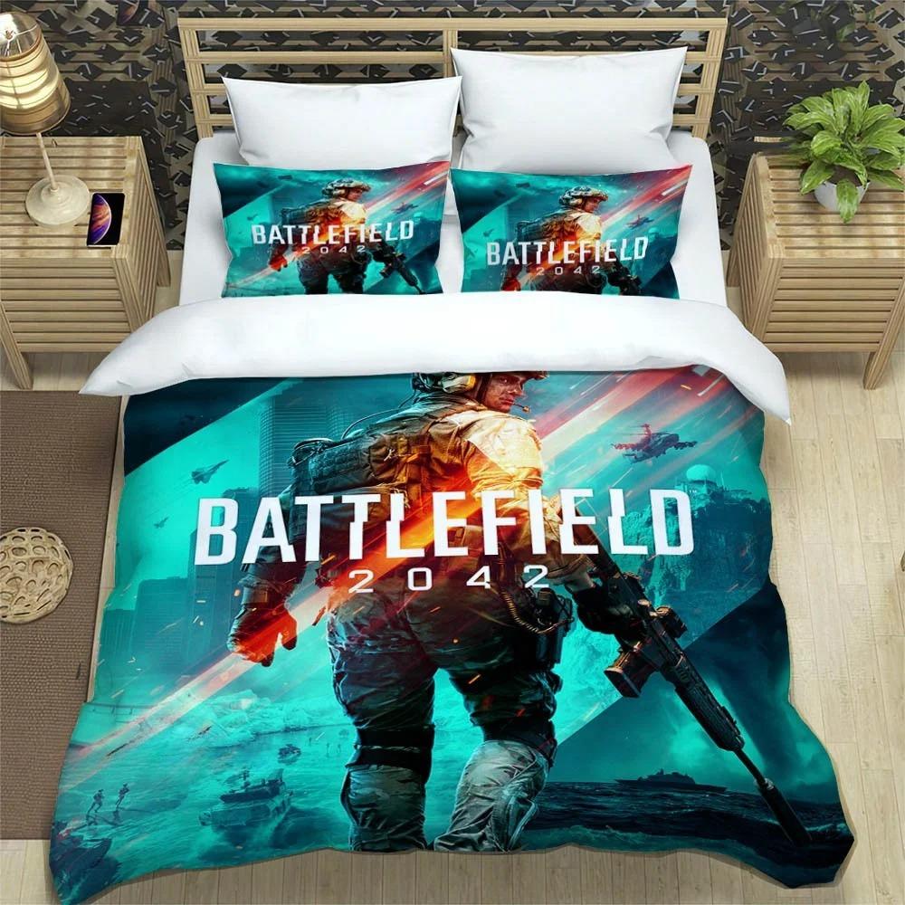 Игровой Battlefield 3d Пинт Комплекты постельного белья Изысканный Набор постельных принадлежностей Пододеяльник Комплект одеяла Комплект постельного белья Роскошный Подарок на день рождения