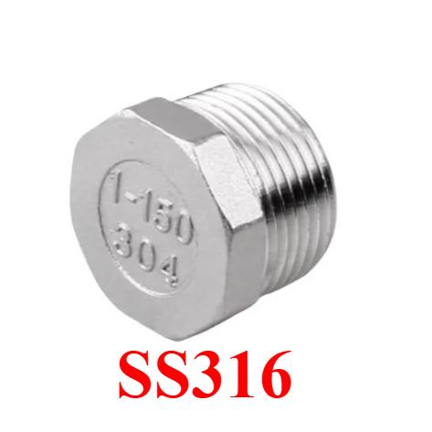 1/8" 1/4" 3/8" 1/2" - 4" BSPT NPT Мужская Шестигранная Заглушка Колпачок Нержавеющая Сталь 201/304/316 Соединитель Трубопроводная Арматура Вода Газ Масло 225 PSI