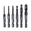 Hex Bit Drill and Tap Set for Chamfer Drilling and Spiral High Speed M10 Metalworking, Tap, Multi-Function Threading, Tap, Steel, M3, M4, M5, M6, M8,