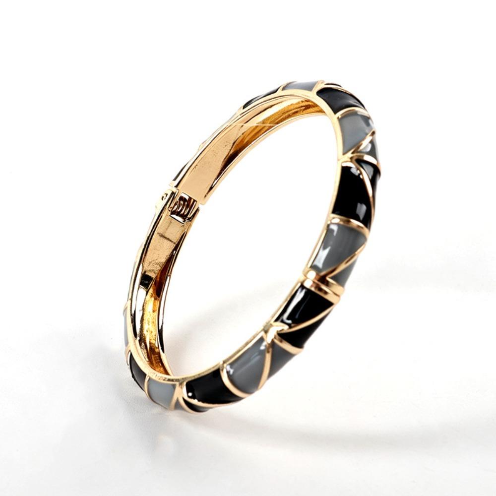 Willow Leaf Vintage Cloisonne Bangle Enamel Women's Hand Bracelet Gifts for Women Girl
