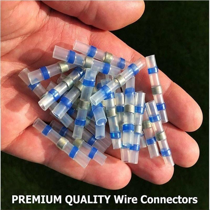 10/20/50 шт. термоусадочные стыковые обжимные клеммы водостойкие уплотнительные соединители для проводов припой для сращивания кабеля клеммный комплект