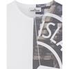 STONE ISLAND Белая мужская футболка с принтом логотипа Топы 74152NS88-V0001