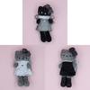 Серия Kt Плюшевая игрушка-брелок Кот из короткого плюша Для подарков и аксессуаров