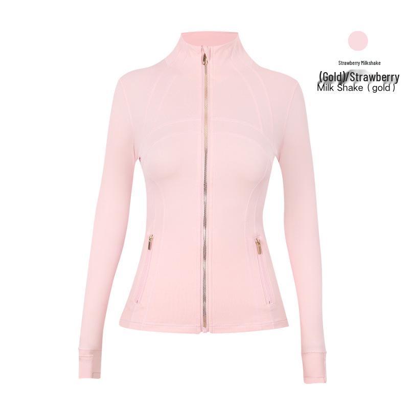Lulu Gold Label DF Йога Лонгслив Стойка Воротник Беговая Куртка