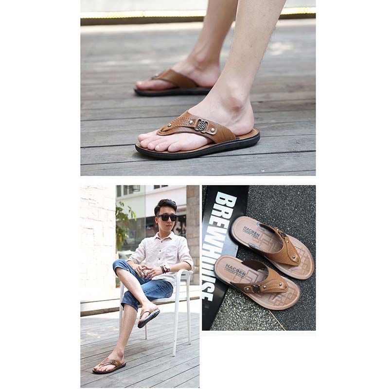 Summer Flip Flops Men's Shoes Men's Flip-flop Sandals Men's Sandals Flip-flops Beach Shoes Men's Non-slip Slippers Massage Sandals