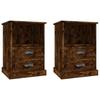 VidaXL Bedside Tables 2 Pcs Smoked Oak 43x36x60 Cm 816339