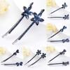 Flowers Shaped Accessories Barrette Hairpin Crystal Rhinestone Hair Clip Bling Headwear Edge Clamp