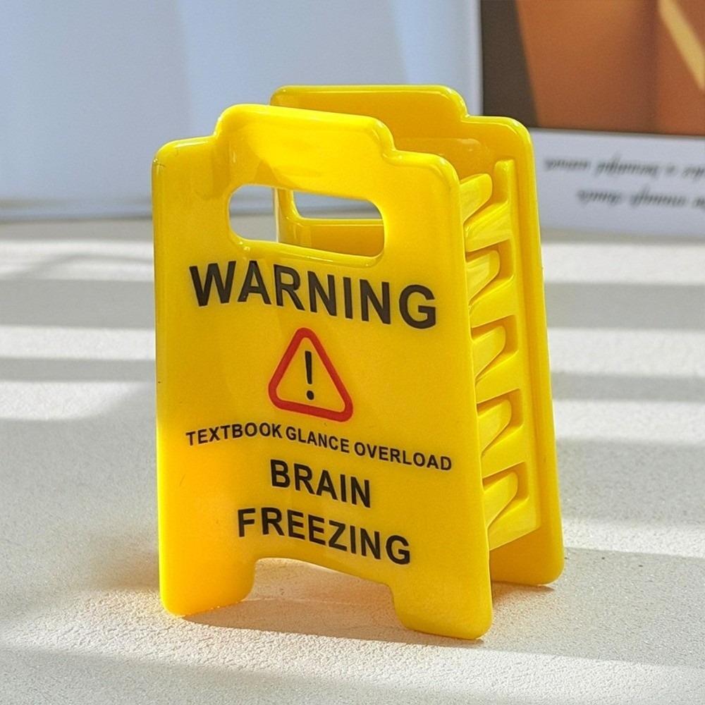 Novelty Overstimulated Hair Clip Warning Message Warning Sign Hairpins Daily