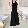 Autumn and Winter French Style Long-sleeved Small Dress Children Dress Waist Slimming A-line Long Dress