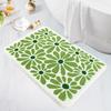 Green Bathroom Rugs Bath Mat, Soft Floor Mats for Bathroom, Non-Slip and Waterproof Back Soft Bathmat, for Indoor Shower Bathtub