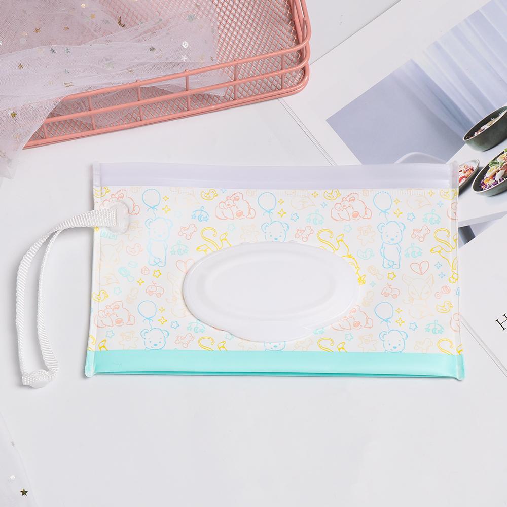 Детский футляр для переноски с откидной крышкой Коробка для салфеток Сумка для влажных салфеток Косметичка Аксессуары для коляски