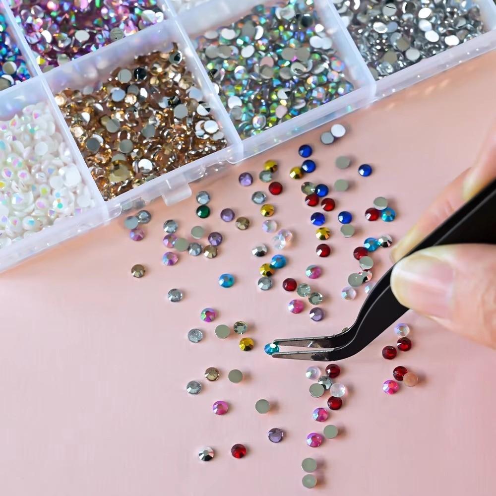 Glitter Finish Jelly Rhinestones Multicolor Flatback Gems Resin Rhinestone Kit for Hat Decoration