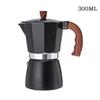 JUSTINLAU Italian Moka Pots Wood Handle Aluminum Espresso Coffee Maker Percolator Stove Top Pot Barista Tools Cafe Accessories