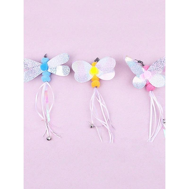 1 шт. Дразнилка для кошек, интерактивная игрушка, наполнитель с искусственным пером и колокольчиком, сменный продукт для ловли, подходит для кошачьих упражнений