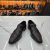 Ostrich Pattern Cowhide Sandals Men'S Outdoor Casual Men'S Shoes
