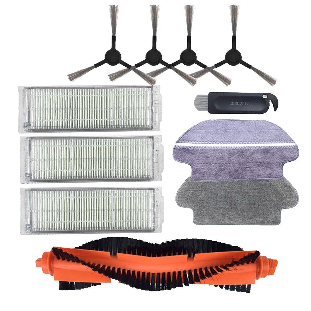 Основная щетка Hepa-фильтр, боковая щетка, ткань для швабры для робота-пылесоса xiaomi STYJ02YM Conga 3490 Viomi V2 PRO, фильтр V-RVCLM21B