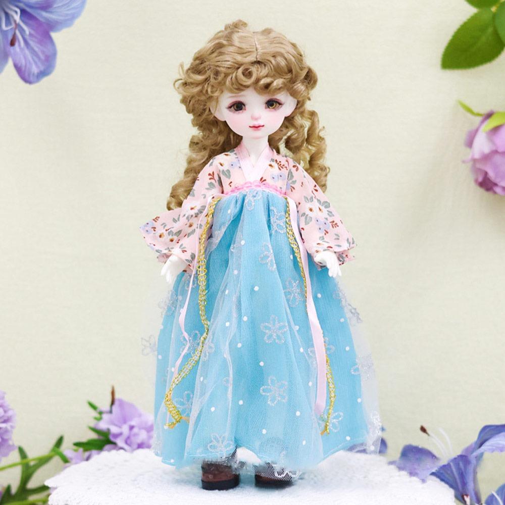DIY 1/6 BJD Doll Clothing Handmade Doll Dress Casual Chinese Hanfu  (No Dolls and Shoes)