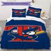Toronto Blue Jays Pattern Bedding uilt Set uilt Cover Pillowcase Home Decoration Birthday Gift (1*duvet cover + 2*pillowcase without core)