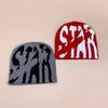 Color Matching Star Letter Rap Knitted Hat Men'S And Women'S Niche Hip Hop Warm Versatile Pullover Hat