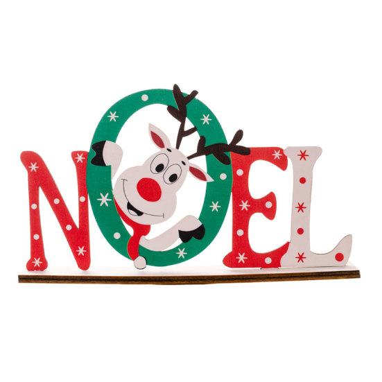 Christmas Wooden Table Decorations Santa Claus Snowman Wooden Table Top Decorations for Christmas Home Party