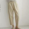 Shop Women S elaStic Baggy Pintuck Cotton pantS Khaki Ami Wpt 3371 Khaki Z
