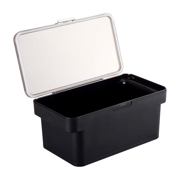 Yamazaki Nukazuke Case with Water Absorber, Black, 28cm x 16.5cm x 12.2cm, Tower