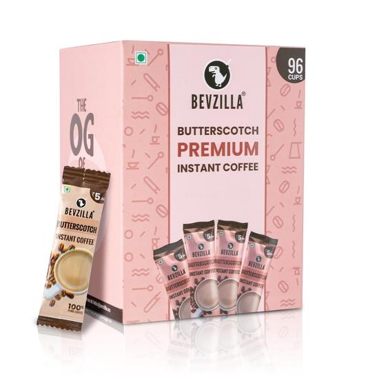 Bevzilla 96 пакетиков растворимого кофе (Ириска) - 192 грамма| Горячий и холодный кофе| Готовит 96 чашек| Кофе Арабика