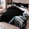 Terrifier Art the Clown 3Pcs Bedding Set Duvet Cover With Two Pillowcases For Bedroom Home Decoration