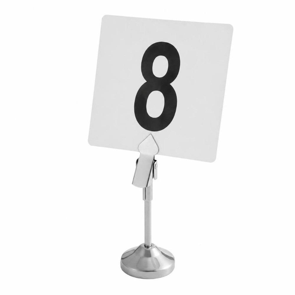 Vertical Price Tag Holder Stainless Steel Menu Holder Durable Retail Pop Sign Clip Cafe