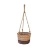 Creative Woven Straw Flower Basket for Hanging Plants