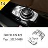 For BMW 1 2 Series F20 F21 F22 F23 Carbon fiber Car Control CD Panel Cover Trim Air conditioning Outlet Frame Decoration Sticker LNYCP1