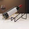 Countertop Wine Rack Iron Wine Bottle Beer Holder Champagne Shelf Drink Display Stand for Home Bar Counter Decor