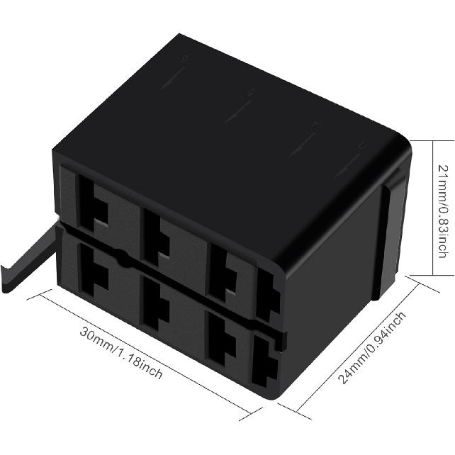 GI1407 Партия/Наборы 6.3мм 14-16AWG Разъем-вилка с лопаткой, female + Розетка-переключатель, Соединительная коробка ARB Carling (4 комплекта)