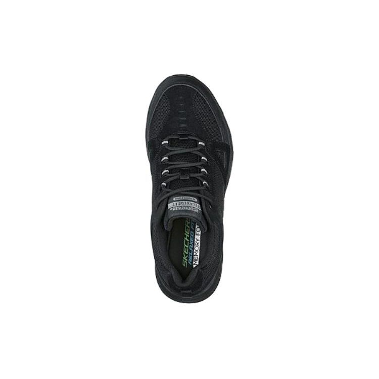 Skechers Дубовый Каньон Удобные Легкие Амортизирующие Прочные Низкие Повседневные Кроссовки Мужские Черный 237285-BBK