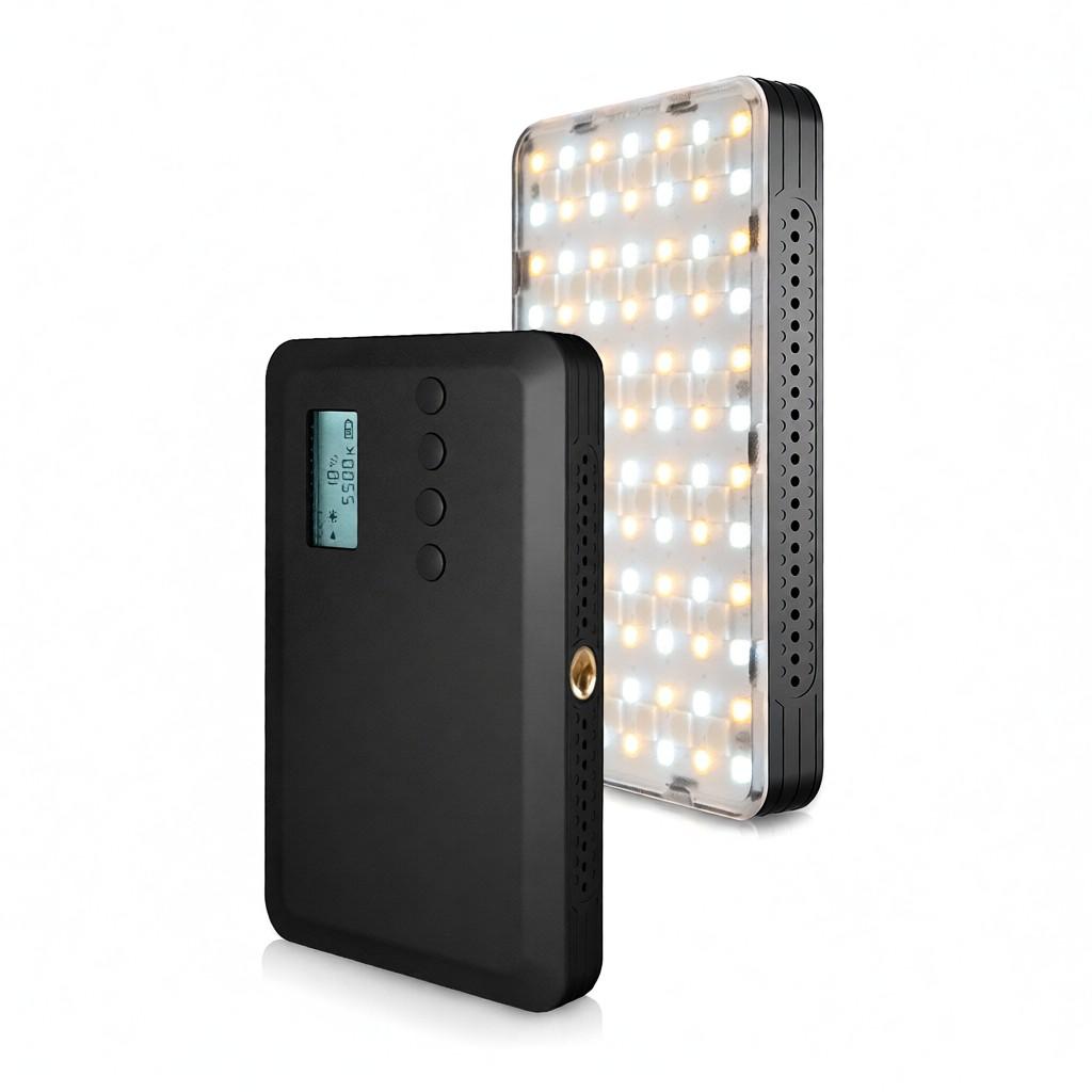 YONGNUO YN120 8W RGB Photography Lamp Bi color LED Light Pocket Vlog Light 2500K 9900K Color Temperature Dimmable with 0.96in LCD Screen 120 LED Bead
