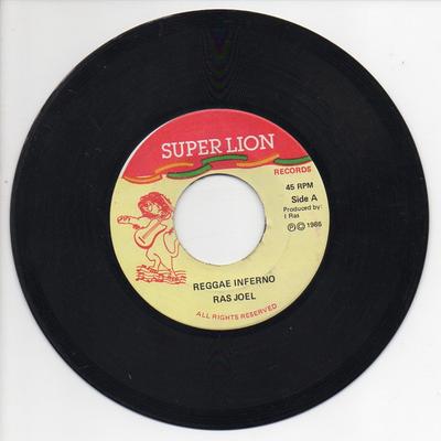 7-дюймовая пластинка RAS JOEL Reggae Inferno NONE Super Lion Reco 1986 Ямайка Регги Ска Даб Б/у