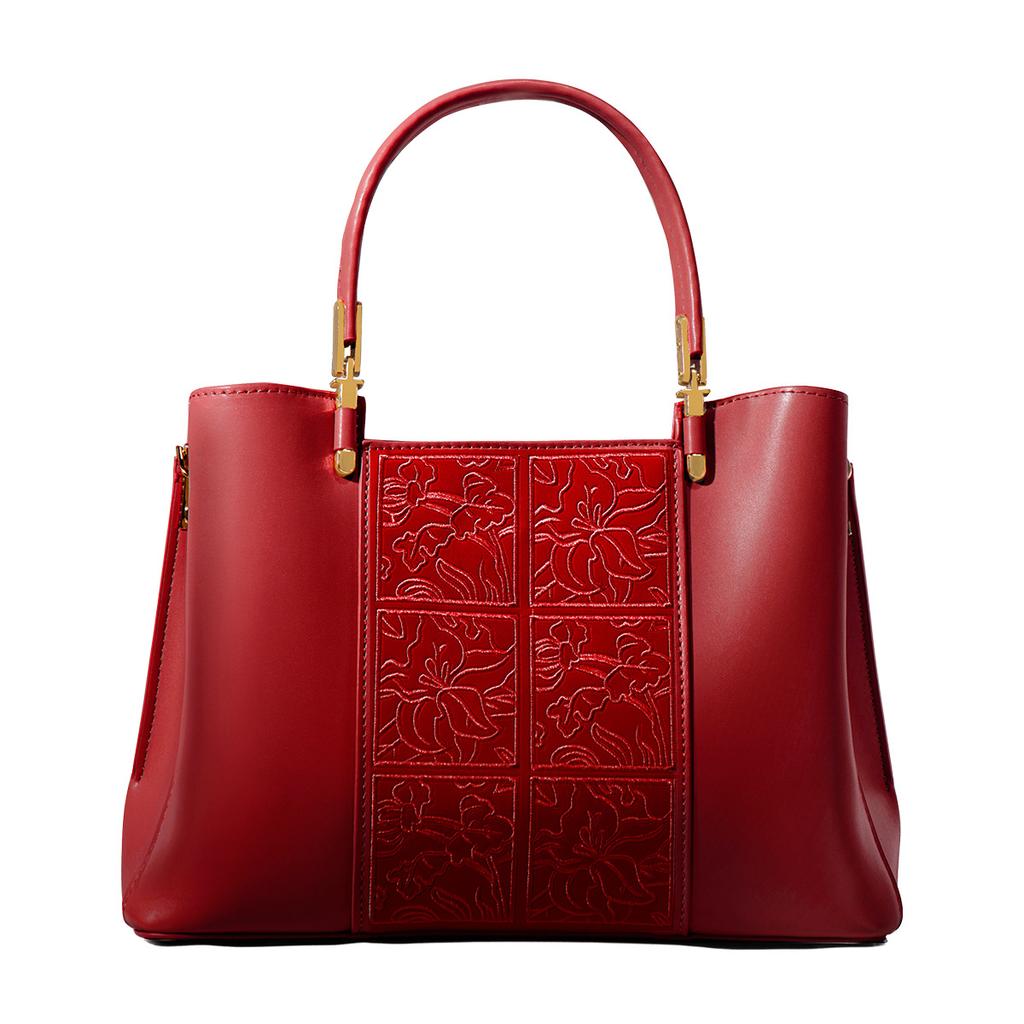 2024 Summer New Niche Handbag Fashion Embroidered Shoulder Crossbody Tote Bag Commuting Mom Bag Gift