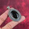 Серебряный блестящий обсидиановый кулон с драгоценным камнем, ювелирные изделия ручной работы из цельного серебра 925 пробы, красивая подвеска-цепочка для сестры