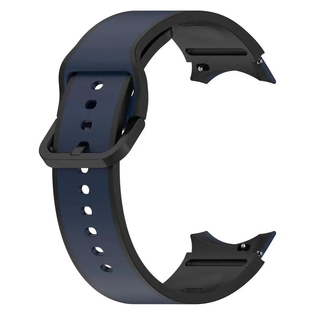 Силиконовый ремешок без зазора для Samsung Galaxy Watch 7/6/5/4 40мм 44мм Спортивный дышащий прочный браслет Часы 6 4 Классические/5 Pro 45мм
