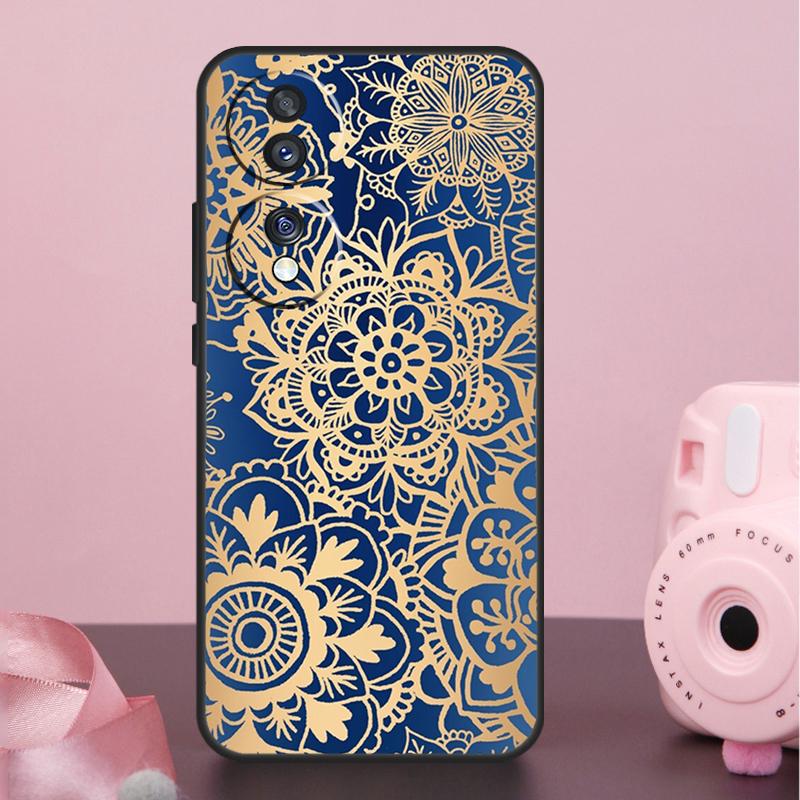 Элегантный чехол с цветочным узором Мандала для Honor 200 400 Pro 50 70 90 X9a X9b X9c X9d X8b X8c Win Magic 7 Lite 5 6 8 Pro