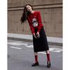 Demana Women's Color-Block Jacquard Knit Sweater